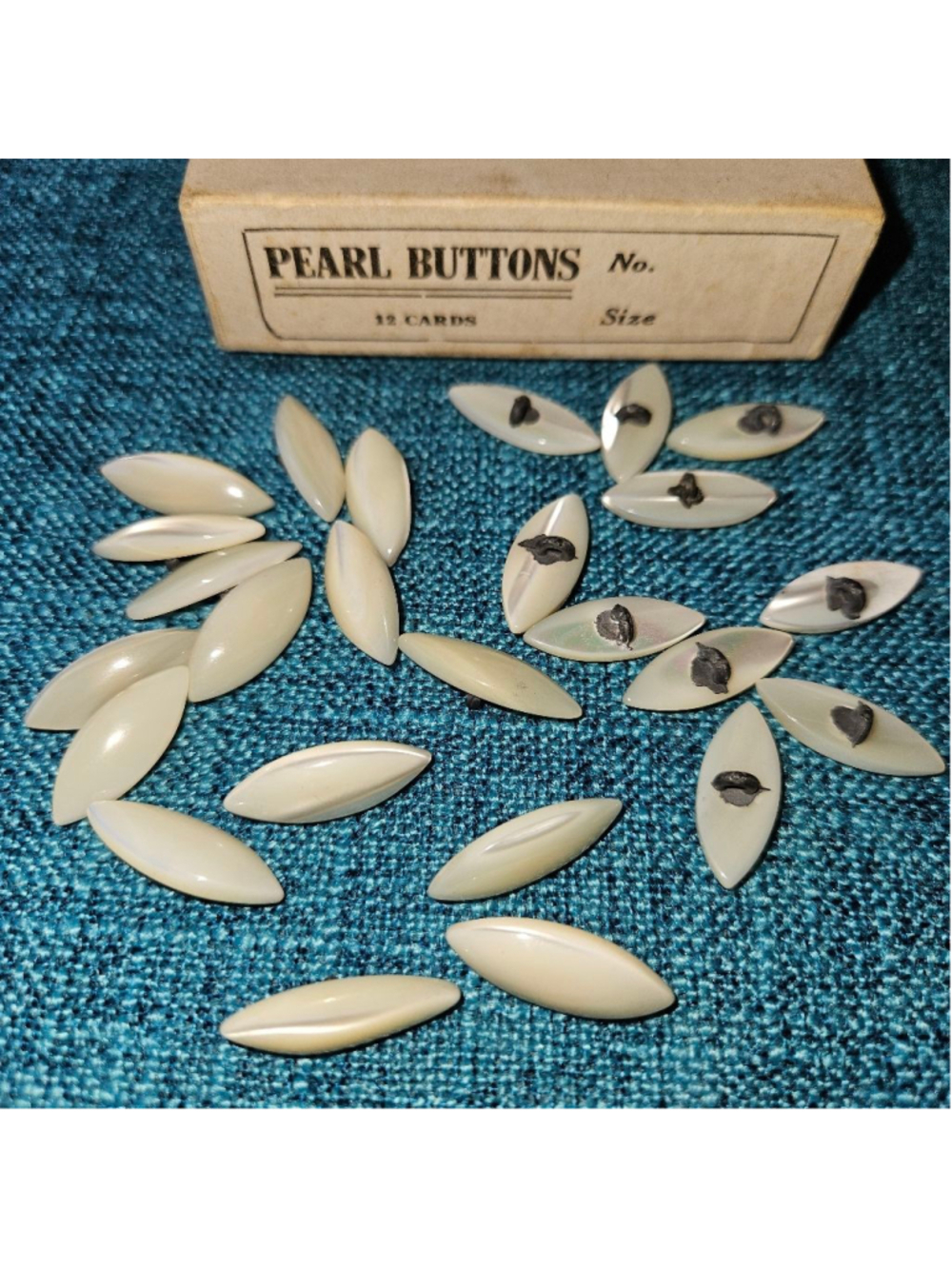 Mother of Pearl Irodecent Vintage Buttons Shank Lot of 8 Victorian Art Nouveau